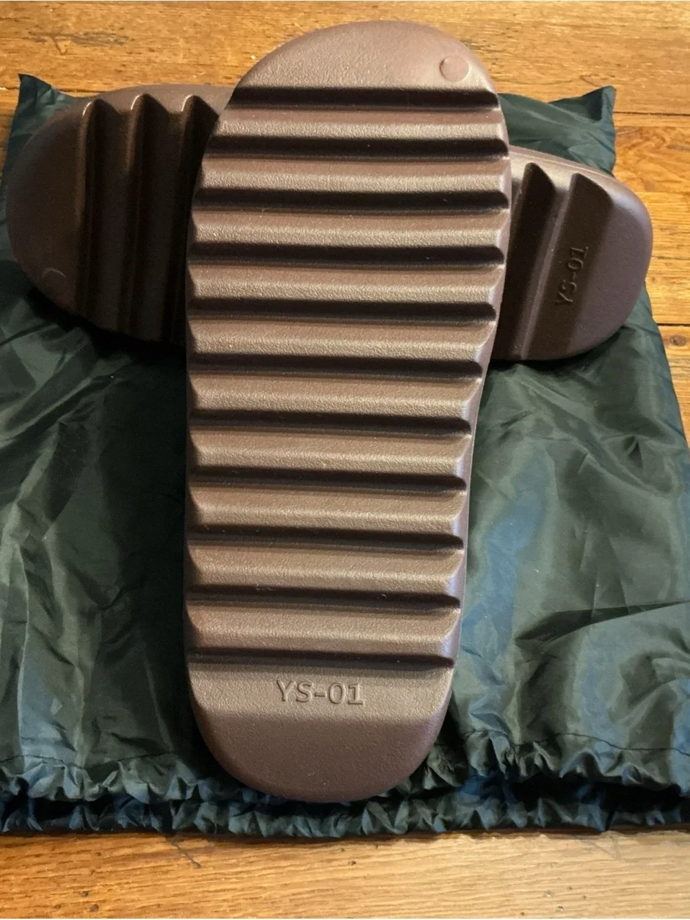 Yeezy Men's Slide Sandals in Dark Brown Size14
